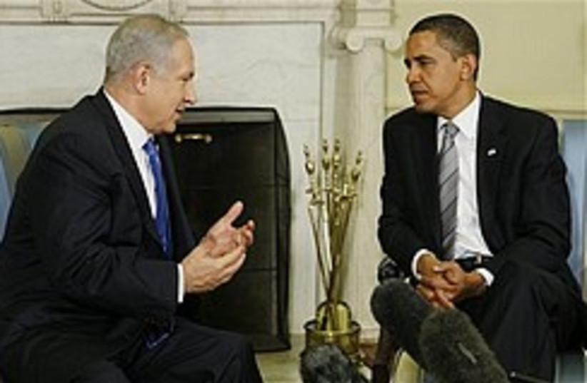 netanyahu stresses point to obama 248.88 (photo credit: AP)