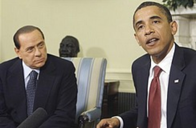 Obama Berlusconi 248.88 (photo credit: AP)