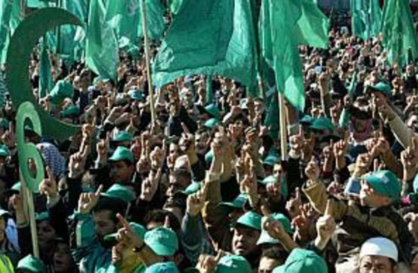 hamas supporters 2 298 (photo credit: AP)