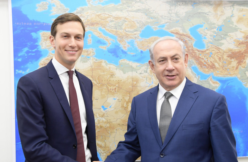 Prime Minister Benjamin Netanyahu meets Jared Kushner in Israel (photo credit: GOVERNMENT PRESS OFFICE)