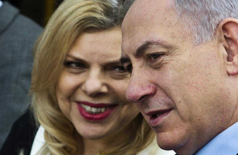 Israeli Prime Minister Benjamin Netanyahu and his wife Sara (L) (photo credit: REUTERS)