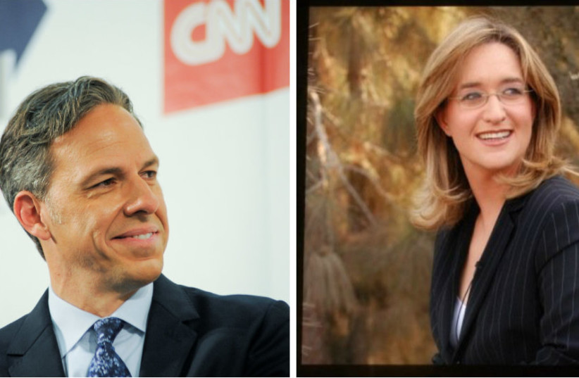CNN's Jake Tapper (Left) and Channel 2's Ilana Dayan (photo credit: REUTERS/WIKIMEDIA COMMONS)