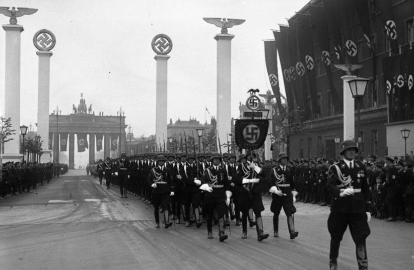A Nazi parade in Berlin (photo credit: Wikimedia Commons)
