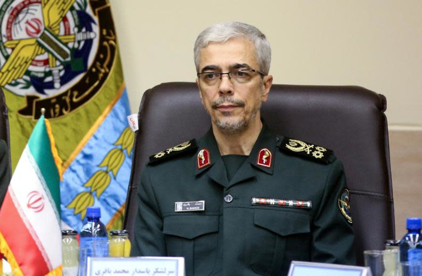 Iranian Military Chief of Staff General Mohammad Baqeri. (credit: TURKISH MILITARY/HANDOUT VIA REUTERS)