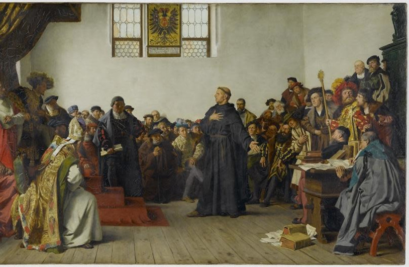 Luther at the Diet of Worms, by Anton von Werner, 1877 (photo credit: Wikimedia Commons)