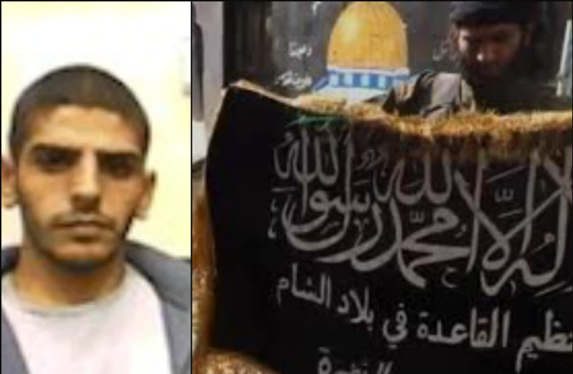 Hassan Taher Shir Yusuf (left) was arrested for carrying out pro-ISIS activities (photo credit: SHIN BET/SCREENSHOT)