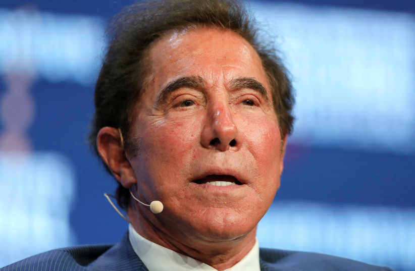 Steve Wynn, Chairman and CEO of Wynn Resorts, speaks during the Milken Institute Global Conference in Beverly Hills, California, US. (photo credit: REUTERS)