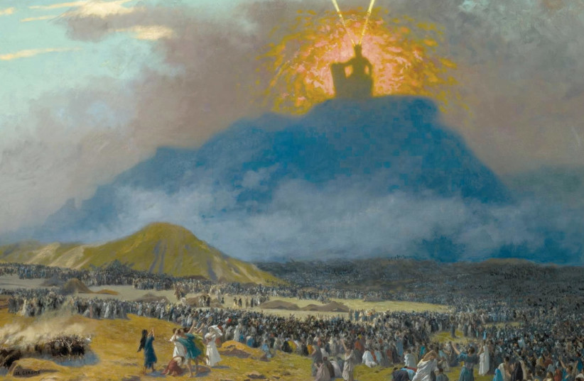 ‘MOSES ON Mount Sinai’ (c. 1895-1900) by French painter Jean-Léon Gérôme.