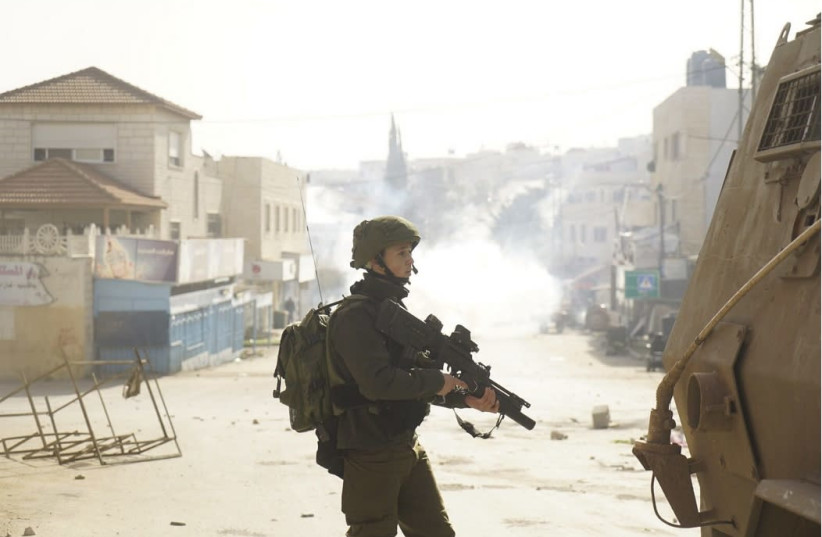 IDF soldier near Jenin  (credit: IDF SPOKESMAN’S UNIT)
