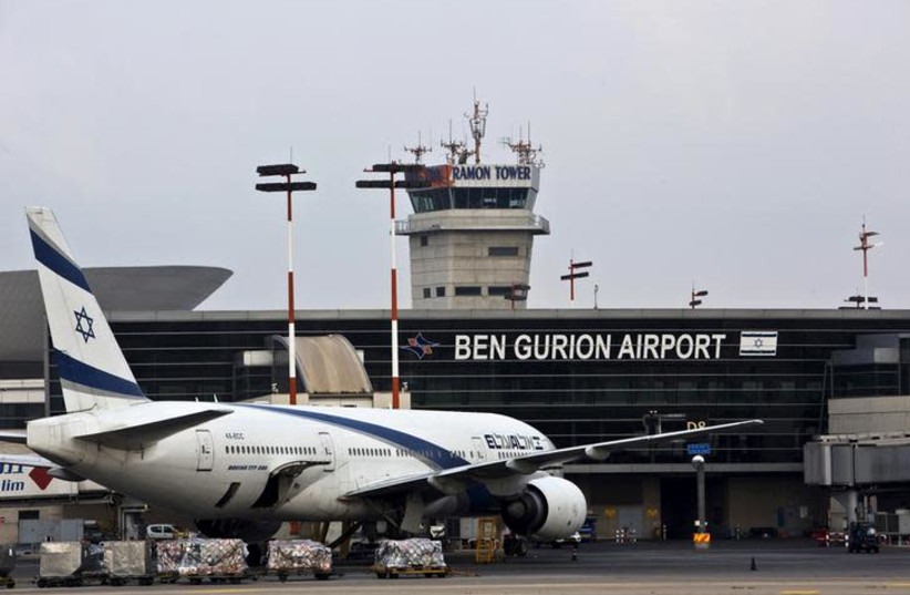 File photo of an EL AL Boeing 777 aircraft at Ben Gurion International Airport near Tel Aviv, Israel July 14, 2015. REUTERS/Nir Elias/File Photo (photo credit: REUTERS/NIR ELIAS)