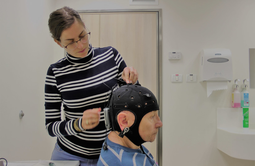 Brain stimulation used on a patient with Parkinsons (photo credit: Courtesy)