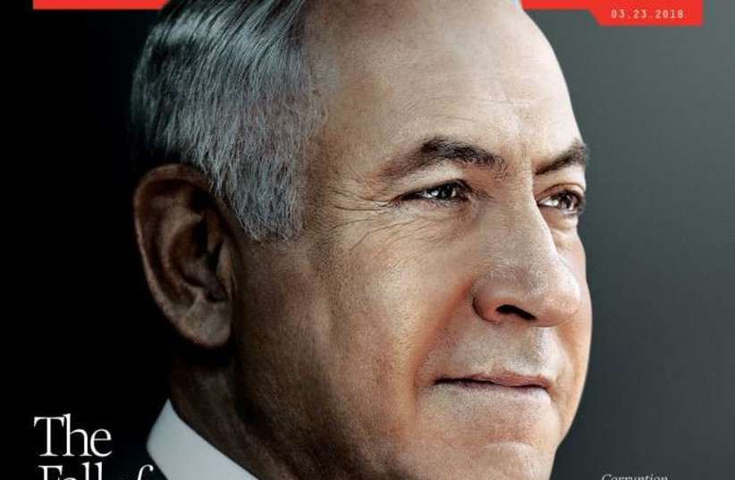 Screenshot of the March 23, 2018 Newsweek cover featuring Benjamin Netanyahu (photo credit: screenshot)