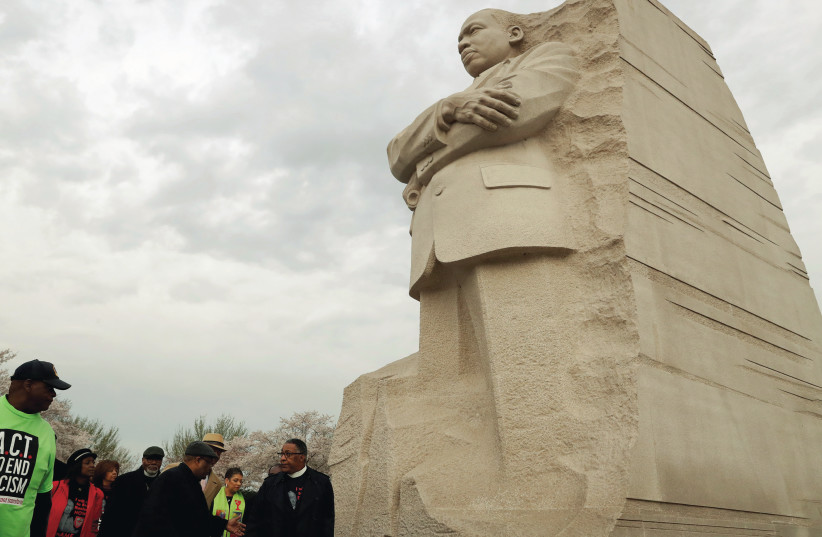 A STATUE of Martin Luther King. Many Jews supported the Civil Rights movement in the US (photo credit: REUTERS)