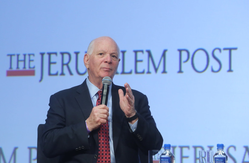 Ben Cardin, United States Senator (D) from Maryland at the 7th Annual JPost Conference in NY (photo credit: MARC ISRAEL SELLEM)