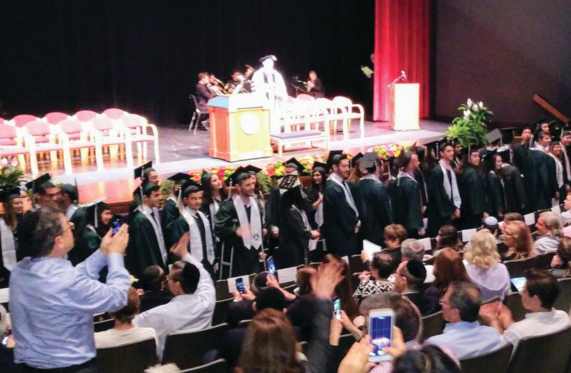 Jewish students from Binghamton University graduate at a special ceremony last week (photo credit: Courtesy)
