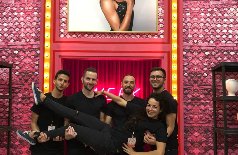 The Facetune team in the RuPaul's dragrace "werk" room (photo credit: COURTESY LIGHTRICKS)