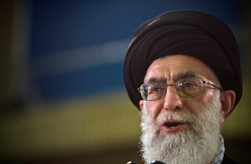 Iran's Supreme Leader Ayatollah Ali Khamenei speaks live on television after casting his ballot in the Iranian presidential election in Tehran June 12, 2009