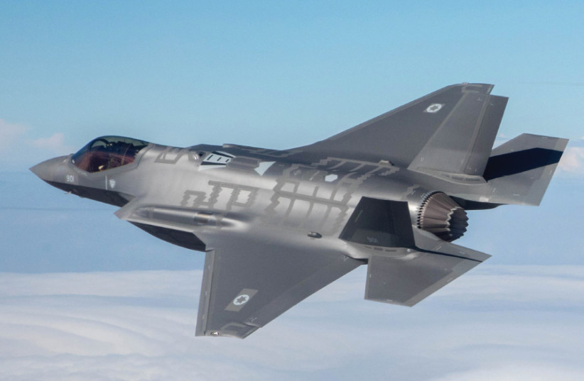 The F-35I Adir on its first flight with the Israel Air Force in December 2016 (photo credit: Wikimedia Commons)
