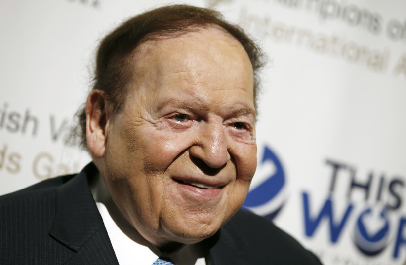 Sheldon Adelson, a casino magnate and major backer of pro-Israel causes. (photo credit: REUTERS)