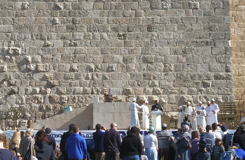 A new altar fit for the Temple was dedicated outside the walls of the Old City of Jerusalem, December 10, 2018