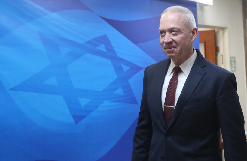Yoav Galant at cabinet meeting on March 17th, 2019 (photo credit: MARC ISRAEL SELLEM/THE JERUSALEM POST)
