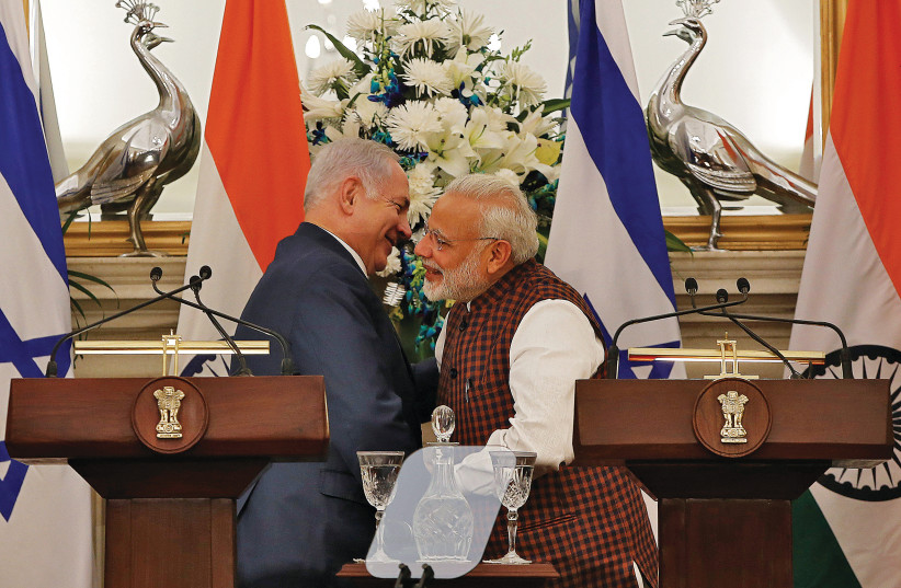 PRIME MINISTER Benjamin Netanyahu and his Indian counterpart Narendra Modi (credit: ADNAN ABIDI/ REUTERS)