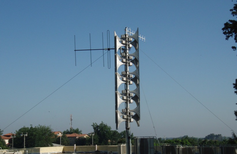 Rocket siren system in Israel (photo credit: WIKIMEDIA COMMONS/KFIR)