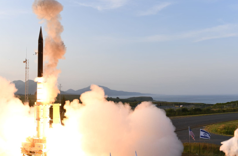 Israel, US carry out successful test of Arrow-3 missile over Alaska (credit: ISRAEL DEFENSE MINISTRY)