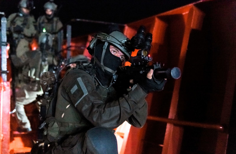 A joint drill between the IDF’s elite Shayetet 13 navy commandos and US Army Special Forces (credit: IDF SPOKESPERSON'S UNIT)