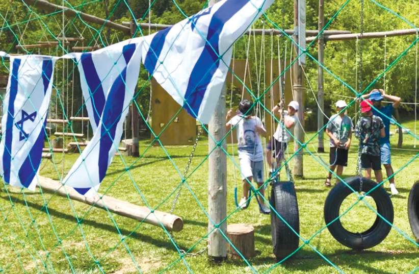 CELEBRATING ISRAEL day at the summer camp of the Greek Jewish community. (credit: Courtesy)