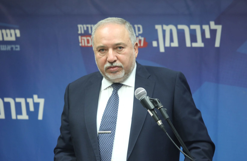 Le leader de Yisrael Beytenu, Avigdor Liberman, le 20 novembre 2019. (crédit photo: MARC ISRAEL SELLEM / THE JERUSALEM POST)