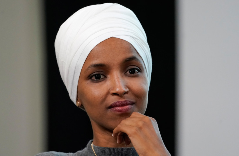 U.S. Rep Ilhan Omar (D-MN) (photo credit: REUTERS/KEVIN LAMARQUE)