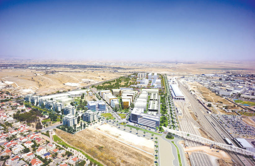 An aerial view of Beersheba’s Gav-Yam Negev Advanced Technologies Park.  (credit: GAV-YAM NEGEV ADVANCED TECHNOLOGIES PARK)