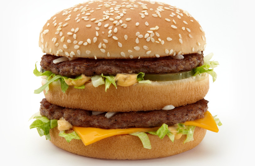 A McDonald's Big Mac burger. (credit: COURTESY MCDONALDS)