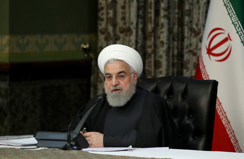 Iranian President Hassan Rouhani speaks during the cabinet meeting in Tehran, Iran, March 4, 2020 (credit: OFFICIAL PRESIDENT WEBSITE/HANDOUT VIA REUTERS)
