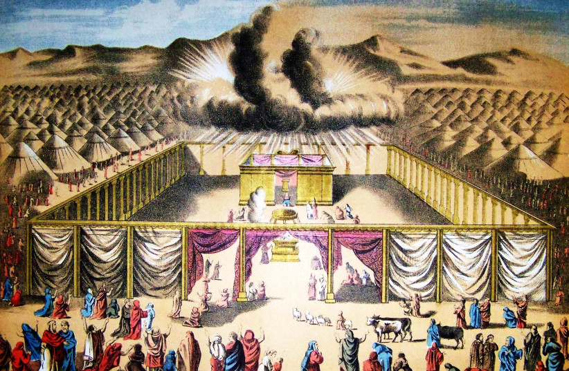 After a year of trial-and-error, the Hebrews built a Tabernacle – so that God could dwell within them (credit: Wikimedia Commons)