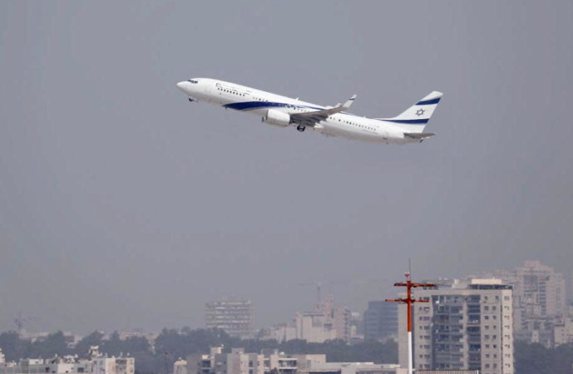 The first El Al flight from Israel to the United Arab Emirates (photo credit: PRIME MINISTER'S OFFICE)
