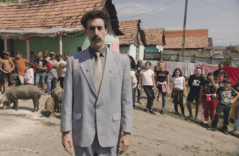 SACHA BARON COHEN appears in ‘Borat Subsequent Moviefilm,’ a sequel to his 2006 comedy, ‘Borat.’ (credit: COURTESY AMAZON STUDIOS/TNS)