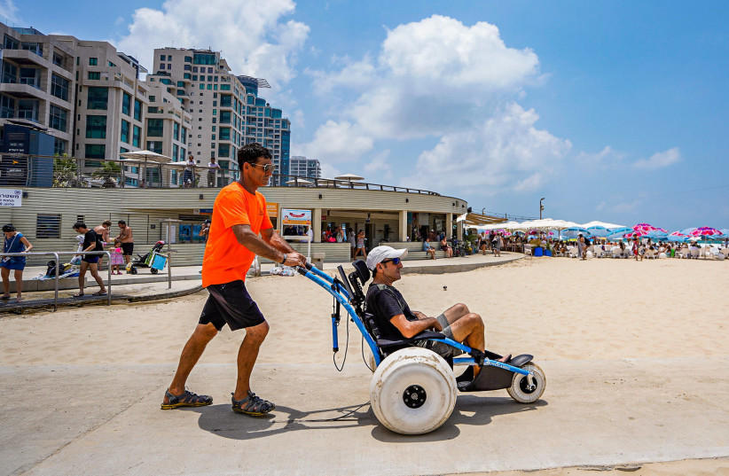 Tel Aviv - among the world's most wheelchair-friendly cities (credit: BARAK BRINKER/TEL AVIV-YAFO MUNICIPALITY)