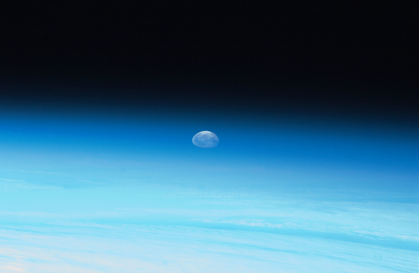 Moon and Earth’s Atmosphere (credit: NASA)