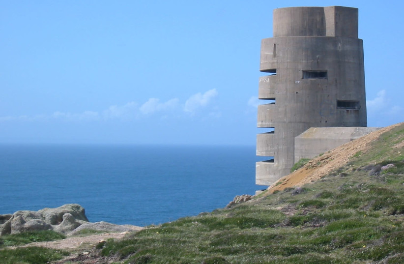 As part of the Atlantic Wall, between 1940 and 1945 the occupying German forces and the Organisation Todt constructed fortifications around the coasts of the Channel Islands such as this observation tower at Battery Moltke, Jersey (credit: WIKIMEDIA COMMONS/MAN VYI)