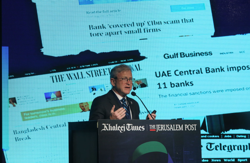 Mark Gazit, who heads ThetaRay, the company that accelerates and secures cross-border payments, participated in the Global Investment Forum in the United Arab Emirates, which was sponsored by the Jerusalem Post and the Khaleej Times on June 2, 2021. (photo credit: MARC ISRAEL SELLEM)