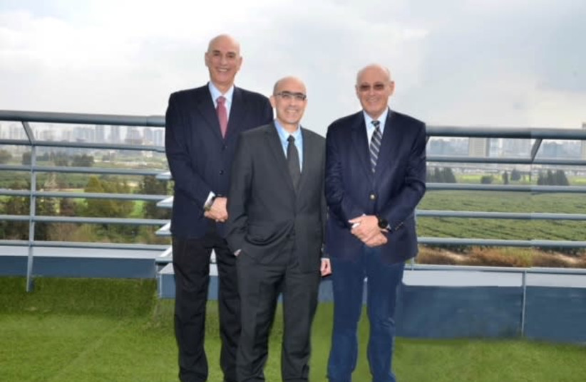 Guangzhou Sino-Israel Bio-industry Investment Fund partners. From left: Prof. Shlomo Noy, Avner Lushi, Dr. Shuki Gleitman. (photo credit: Courtesy)