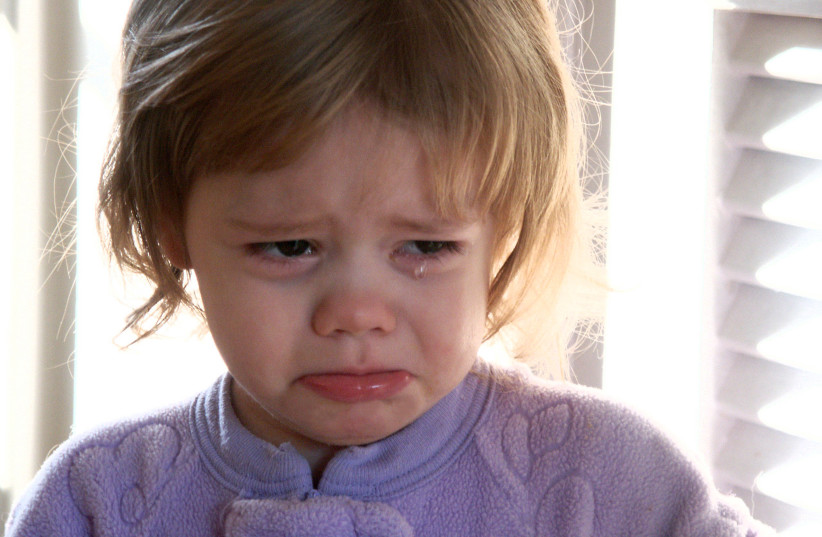  A toddler girl crying (credit: Wikimedia Commons)