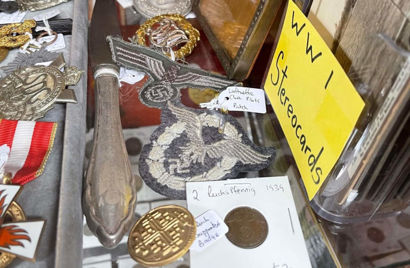Nazi memorabilia found for sale in New South Wales, Australia. (credit: ANTI-DEFAMATION COMMISSION)