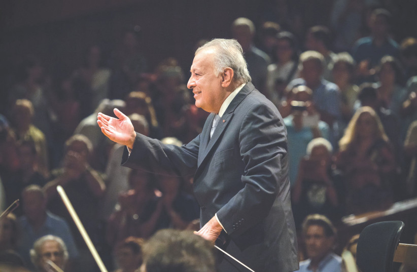  MAESTRO ZUBIN MEHTA conducting the Israel Philharmonic Orchestra. (credit: SHAI SKIFF)