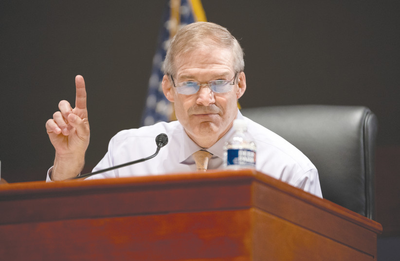 REP. JIM JORDAN (R-OH) gives an opening statement during a House Judiciary Committee oversight hearing of the Department of Justice in October.