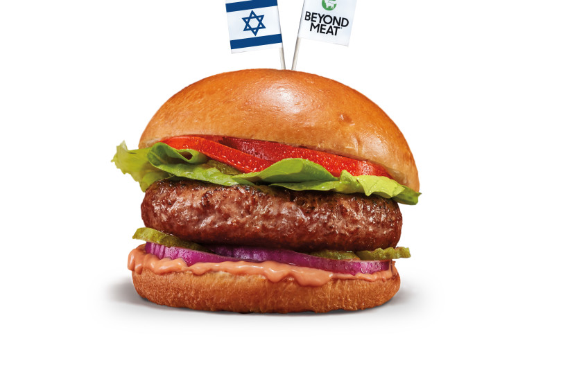  BeyondMeat's plant-based burger. (credit: BEYONDMEAT SPOKESPERSON)