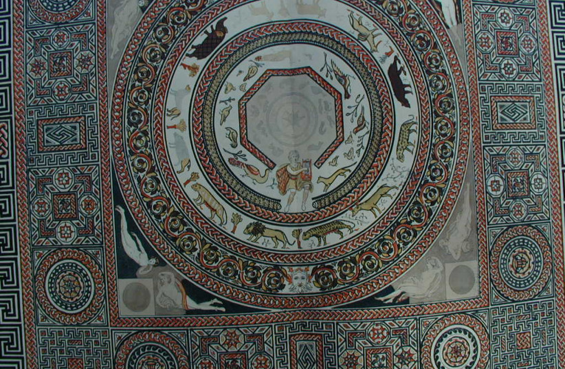  Orpheus mosaic found in the Roman villa at Woodchester (credit: Wikimedia Commons)