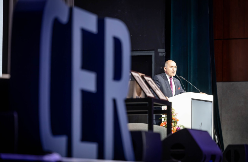  Austrian Parliament President  Wolfgang Sobotka at the the Conference of European Rabbis in Munich, May 30, 2022 (credit: ELI ITKIN)